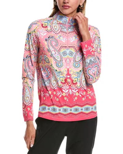 Ibkul Mock Neck Top In Multi