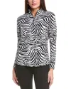 Ibkul Mock Neck Top In Black