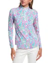Ibkul Mock Neck Top In Pink