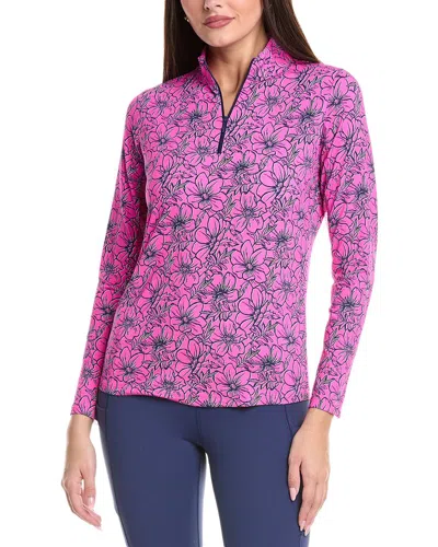 Ibkul Mock Neck Top In Pink