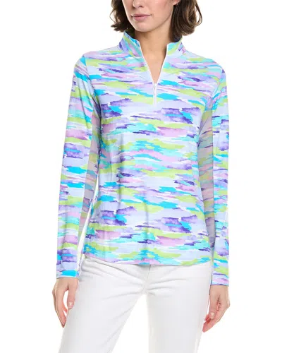 Ibkul Mock Neck Top In Purple