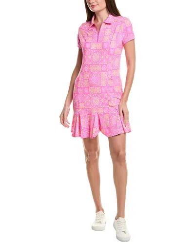 IBKUL PRINT GODET DRESS