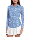 Ibkul Romina Long Sleeve Polo Shirt In Blue