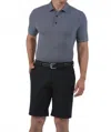 Ibkul Short Sleeve Polo In Black/ White