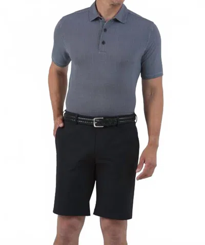 Ibkul Short Sleeve Polo In Black/ White