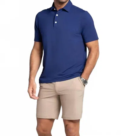 Ibkul Short Sleeve Polo In Ink In Blue