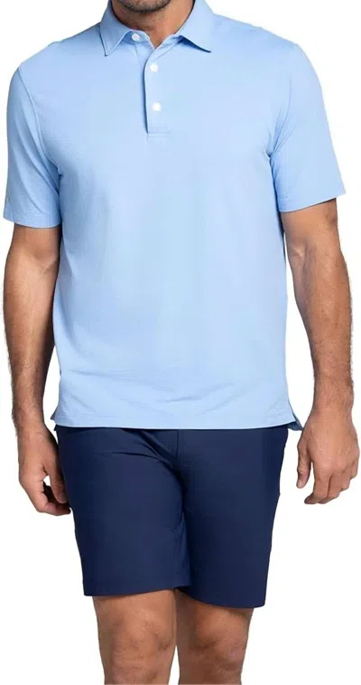 Ibkul Short Sleeve Polo In Periwinkle In Blue
