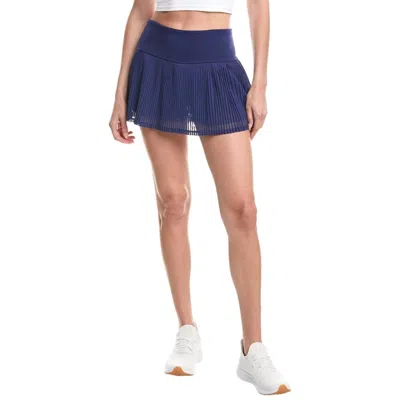 Ibkul Skirts Skort Womens Blue Mesh Pleated High-waisted Performance Dsgl1086