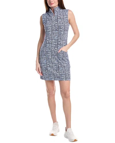 Ibkul Sleeveless Mock Dress In Blue