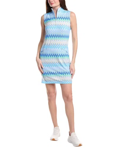 Ibkul Sleeveless Mock Dress In Blue