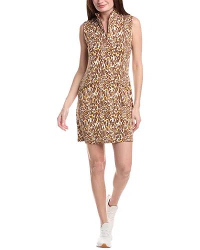 Ibkul Sleeveless Mock Dress In Brown
