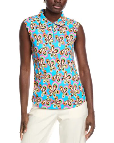 Ibkul Sleeveless Polo Shirt In Multi