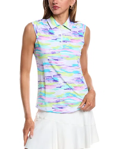 Ibkul Sleeveless Polo Shirt In Purple