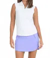 Ibkul Solid Polo Tank Top In White In White