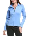 Ibkul Solid Zip Jacket In Blue