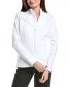 Ibkul Solid Zip Jacket In White