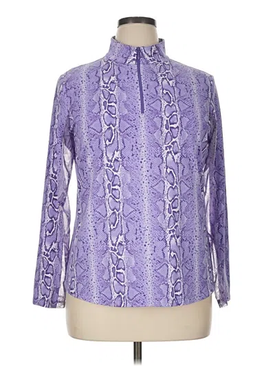 Pre-owned Ibkul Track Jacket In Purple