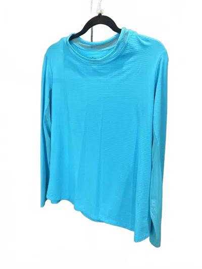 Ibkul Women's Long-sleeve Athletic Top In Turquoise In Blue
