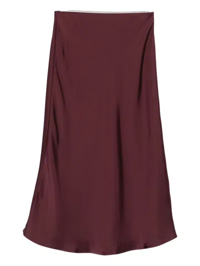 Iblues A-line Midi Skirt In Red