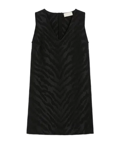 Iblues Animal-print Dress In Black