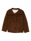 Iblues Boccale Buttoned Jacket In Brown