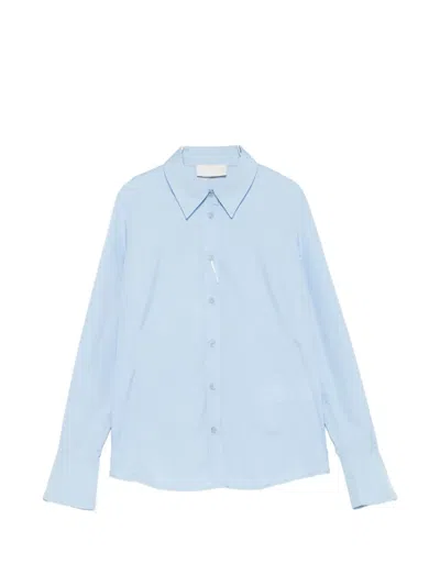 Iblues Button-down Long-sleeve Shirt In Blue