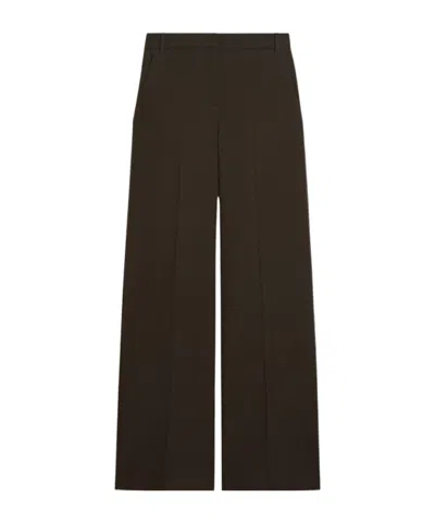 Iblues Casual Pants With Belt Loops In Brown