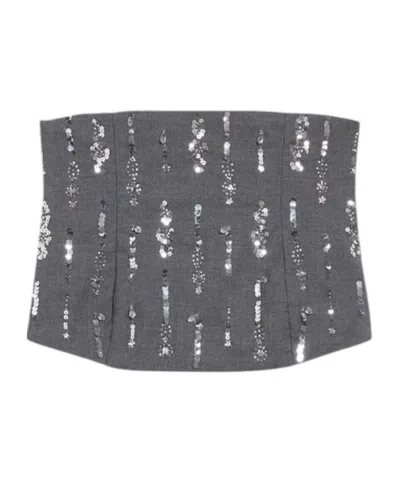Iblues Corset Top In Gray