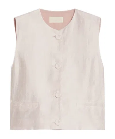 Iblues Crew-neck Gilet In Neutral