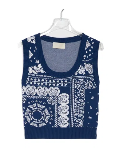Iblues Crew-neck Vest In Blue