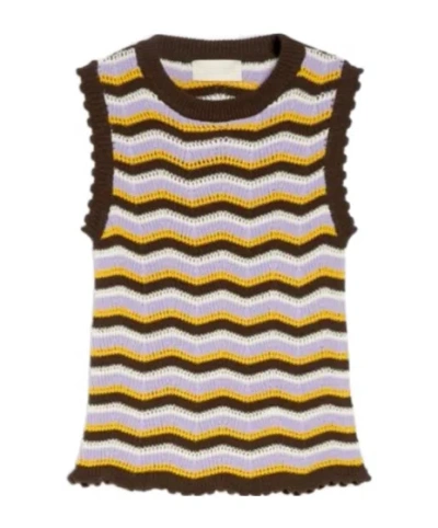 Iblues Crochet-knit Sweater In Multi