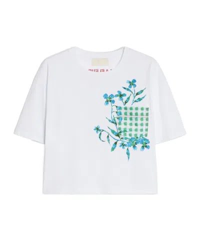 Iblues Cropped T-shirt In White