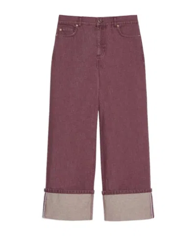 Iblues Cuffed Jeans In Purple