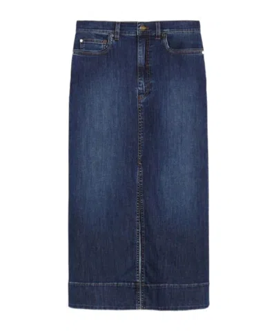 Iblues Denim Skirt In Blue