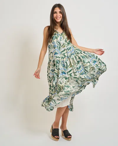 Iblues Dresses In Verde Blu E Verdi