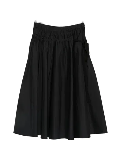 Iblues Elasticated Waist Midi Skirt In 블랙