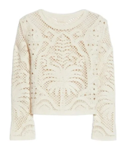 Iblues Embroidered Sweater In White