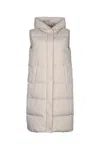 Iblues Hooded Puffer Coat In Brown
