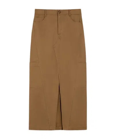 Iblues Flared Skirt In Brown
