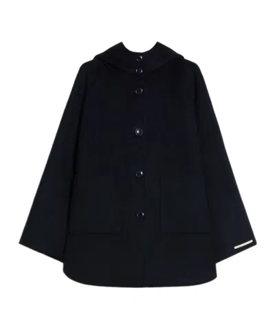 Iblues Hooded Coat In Black