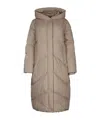 Iblues Hooded Puffer Coat In Brown