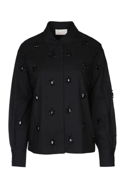 IBLUES I BLUES BEADED DETAIL SHIRT