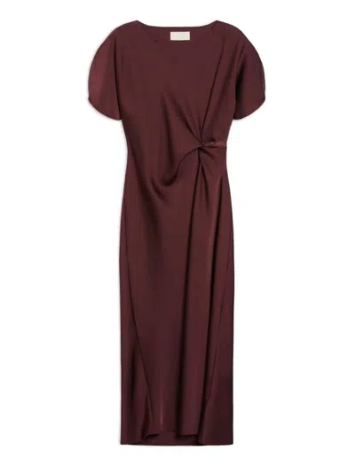 Iblues I Blues Globale Dress Bordeaux In Brown