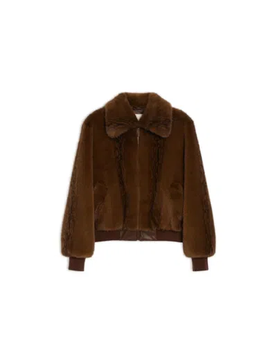 IBLUES I BLUES KARTAL FAUX-FUR BROWN