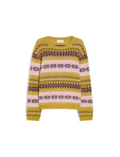 Iblues Fair Isle-pattern Crew-neck Sweater In Multi