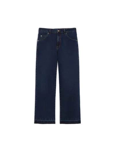 Iblues I Blues Marylinblue Denim Trouser Navy In Multi