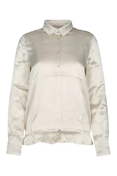 IBLUES I BLUES SATIN BUTTON UP SHIRT