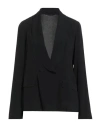 Iblues I Blues Woman Blazer Black Size 8 Acetate, Silk In Black
