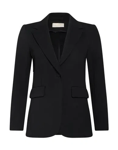 Iblues I Blues Woman Blazer Black Size 8 Polyester, Elastane