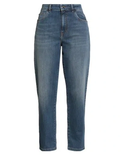 Iblues I Blues Woman Jeans Blue Size 10 Cotton, Polyester, Elastane